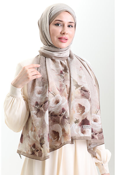 sefamerve Σάλι από φυσικές ίνες Karaca 82009-07 Βιζόν