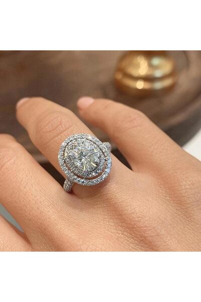 Pursehuit Inel argintiu, cu pietre de zirconiu, Bethany C29 - 7 (circumferinț...