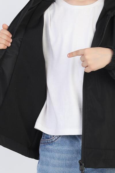 ASYAKİDS CLUB Boy's Hooded Pocket Lined Seasonal Raincoat