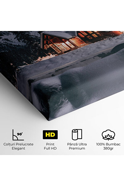 Arthub Canvas Painting, Bedroom And Living Room, Landscapes, Winter House