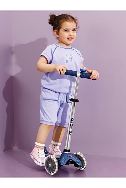 Micro Maxi Deluxe Glow LED Scooter - Blue