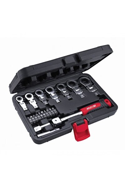 dedra Set chei tubulare cu clichet, 6-19mm, 20 bucăți, CrV
