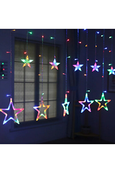 SDEPOT Instalație de Crăciun, SDEPOT, tip perdea luminoasă, cu 12 stele, mult...