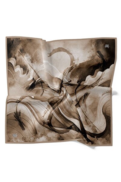 Levidor Wavy Tie-Dye Pattern Sparkling Crystal Scarf