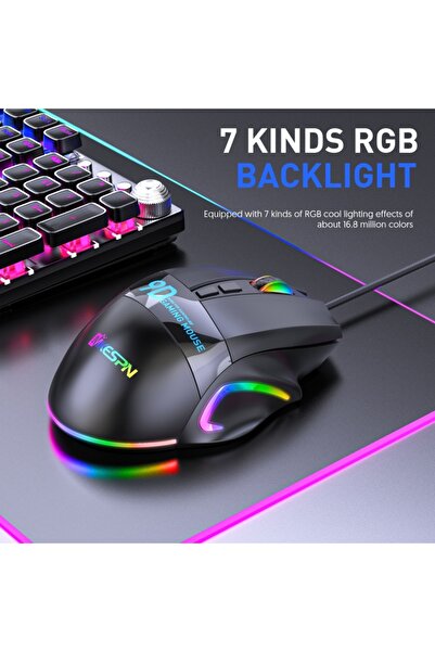 YK Design MKESPN G6 9 TUŞ MAKRO PROGRAMLI GAME MOUSE