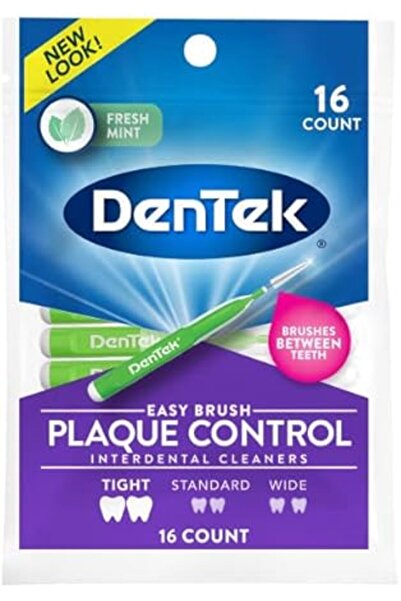 DENTEK منظفات الأسنان بين الأسنان سهلة التنظيف بنكهة النعناع المنعش