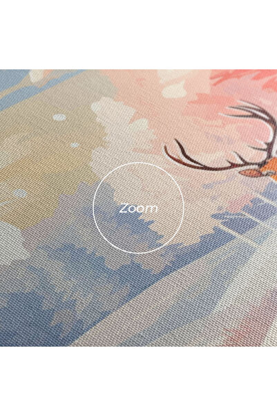 Arthub Canvas Painting, Bedroom And Living Room, Landscapes, Winter Deer Art