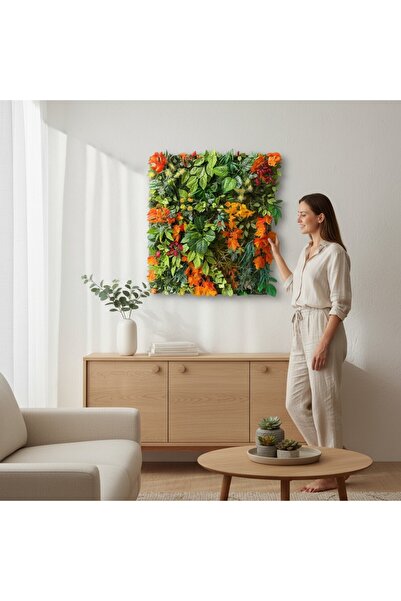 ERHAN FLOWERS yapay çiçek duvar kaplama 40x60 cm