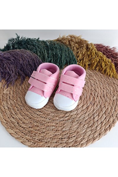 Bebiccino Kız Bebek Pırıltılı Cırtlı Patik Ayakkabı 18-19 no