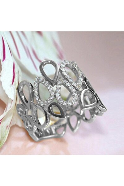 Pursehuit Inel argintiu, cu pietre de zirconiu, Jolie C9 - 8 (circumferință: ...