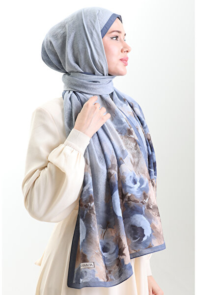 sefamerve Σάλι από φυσικές ίνες Karaca 82009-08 Indigo