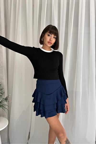 New Now ВИСОКА ТАЛІЯ 4-ЯРДОВА БУРМУЧКА КЛОШ МІНІ СУКНЯ