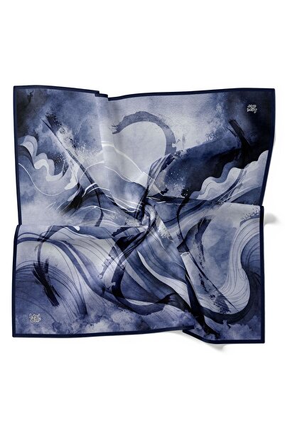 Levidor Wavy Tie-Dye Pattern Sparkling Crystal Scarf