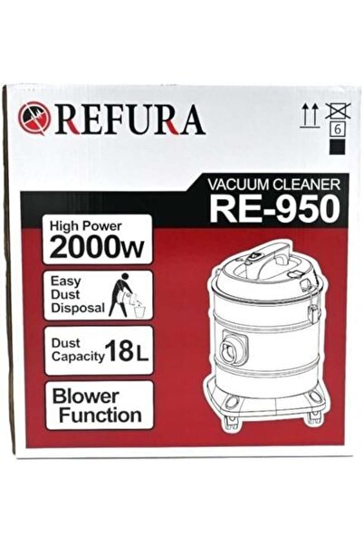 Rivora مكنسة كهربائية سعة 18 لترًا وقوة 2000 واط (موديل 950)