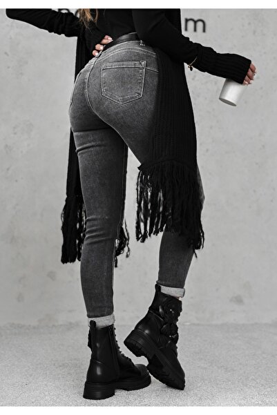 ADAMODA.RO Women's simple elastic jeans