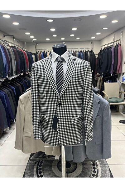 ENRICO MASAROTTI KOMBİNLİ ERKEK YELEKLİ TAKIM ELBİSE ( CEKET KARELI YADA ÇİZG...