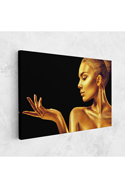 Arthub Canvas Painting, Bedroom And Living Room, Women, Golden Glamour