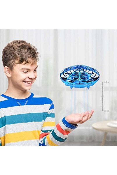 Blusmart Mini drona OZN disc zburator interactiv cu senzori infrarosu lumina LED