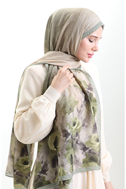 sefamerve Σάλι από φυσικές ίνες Karaca 82009-13 Çağla Green