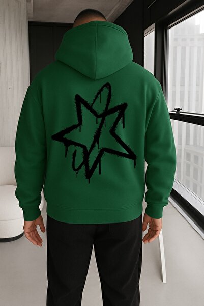 OSCAR WILDE Hooded Sweatshirt Oversize Printed 3 Thread Raised 100% Cotton