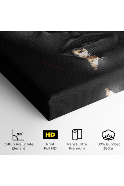 Arthub Canvas Painting, Bedroom And Living Room, Women, Golden Face