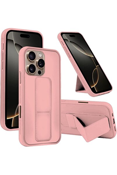 Margoun iPhone XS Max Magnetic Finger Grip Shockproof Case-(Pink)