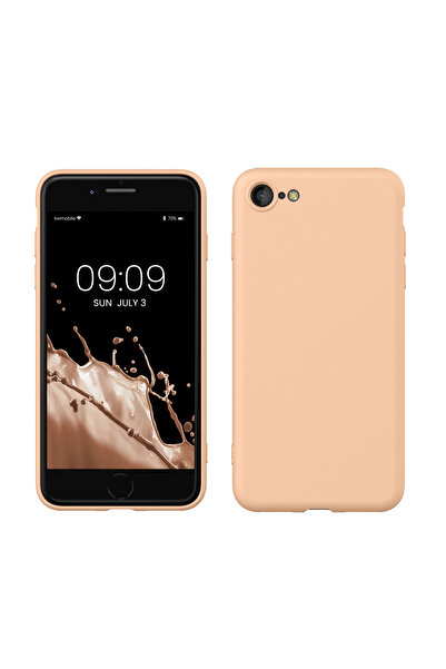 KWmobile Case for Apple iPhone 8/iPhone 7/iPhone SE 2, Cream, Silicone, KWM000010IU094C