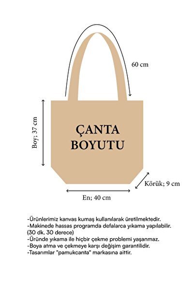 pamukcanta Vincent Van Gogh Canvas Tote Bag Washable with Metal Snap Pocket