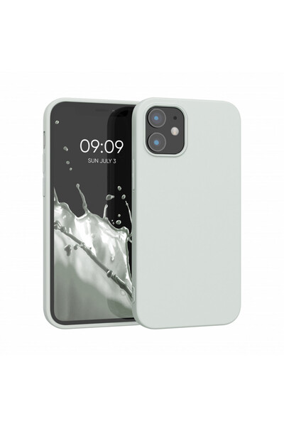 KWmobile Case for Apple iPhone 12 Mini, Silicone, Gray, 53042.70