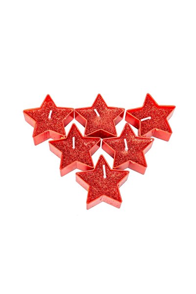 Z-Tools Set of 25 decorative candles, red star shape / ZTS 8032