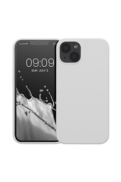 KWmobile Case for Apple iPhone 13, White, Silicone, KWM000013OV095C