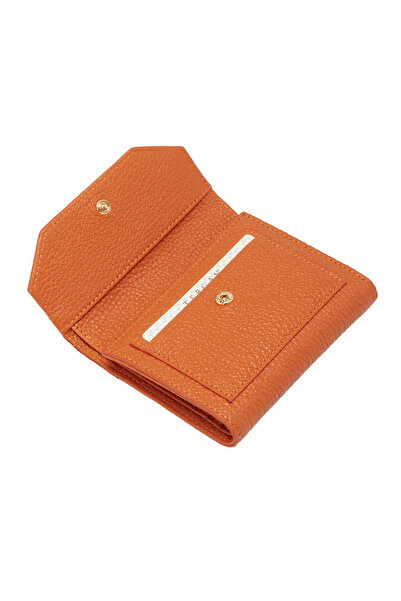 Tergan Orange Genuine Leather Women's Wallet - S1Cb00005809-J35