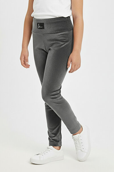 kinderos Armalı Girls' Velvet Tights - 26K 02443