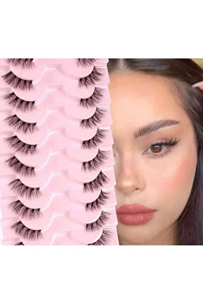 KİRPİKCE Yarım Takma Kirpik Kedi Gözü 1 Çift