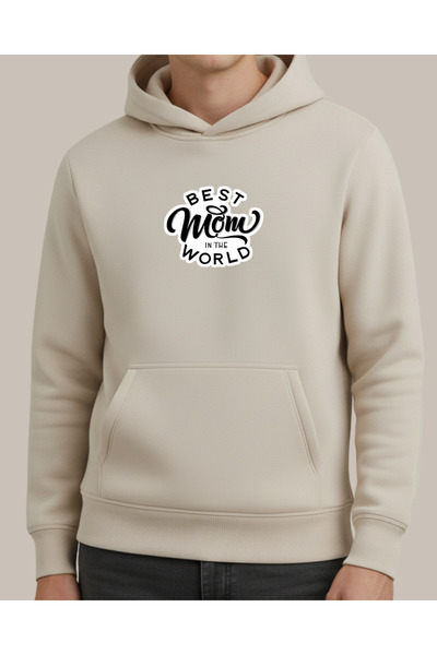 Ebiidesign Best Mom in the World Printed Sweatshirt