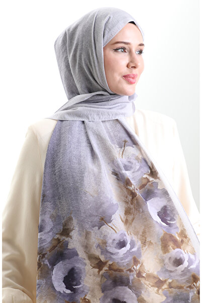 sefamerve Σάλι από φυσικές ίνες Karaca 82009-14 Λιλά