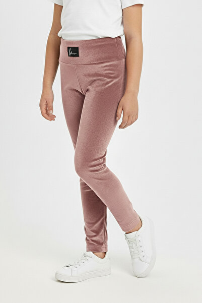 kinderos Armalı Girls' Velvet Tights - 26K 02443