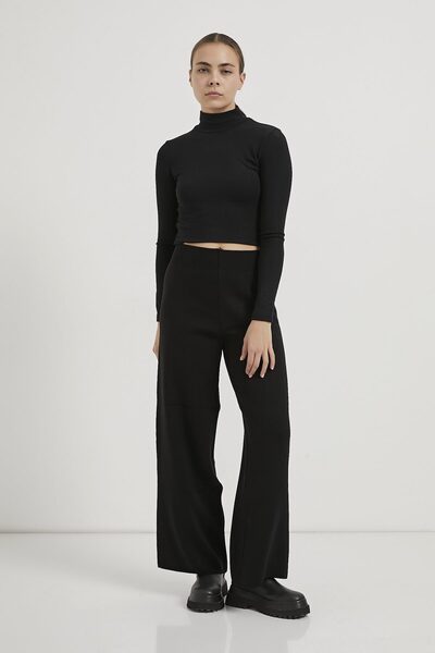 Arma Life Armalife 4218 High Waist Loose Fit Tricot Women's Pants