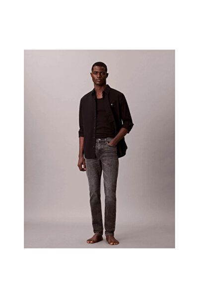 Calvin Klein Ck Lv04rd702g Slım Taper Hearst Grey Jean Erkek Pantolon
