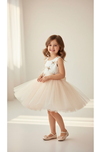 Jolanda Feather Tutu Girls' Birthday Dress