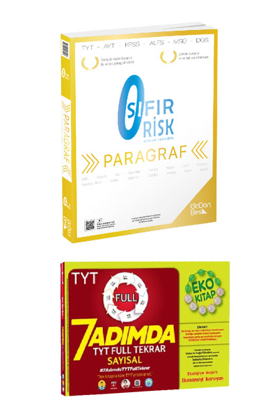 Tonguç Yayınları Üç Dört Beş Yayıncılık TYT Paragraf Sıfır Risk Soru Bankası ...