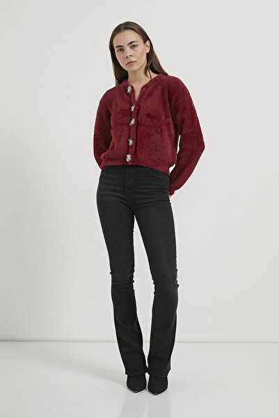 Arma Life Armalife 4349 Flower Accessory Buttoned Premium Women's Cardigan