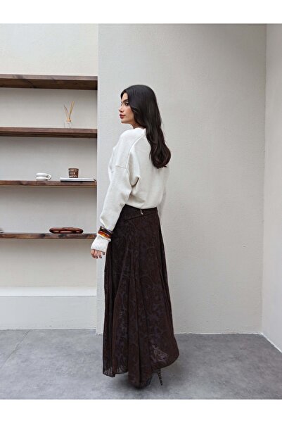 ESRAHELVACI Vintage Pattern Draped Skirt