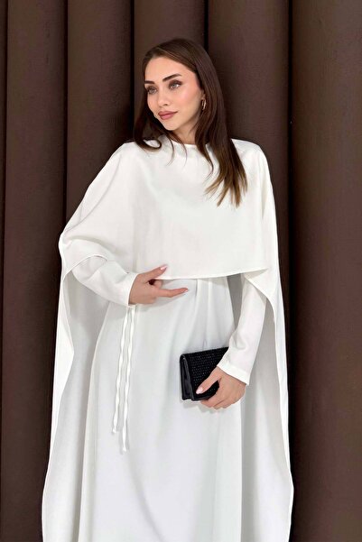 Melike Tatar Cape Dress 3-3392