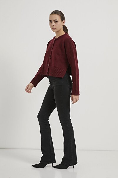 Arma Life Armalife 4751 Bis Collar Buttoned Knitwear Women's Cardigan