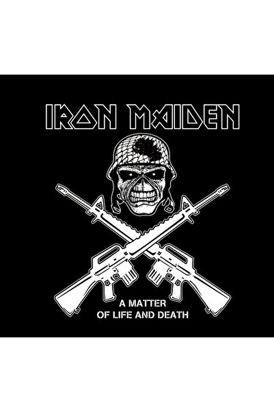 fame-stoned Iron Maiden - Metal - Music Band Printed Unisex 100% Cotton Black T-Shirt