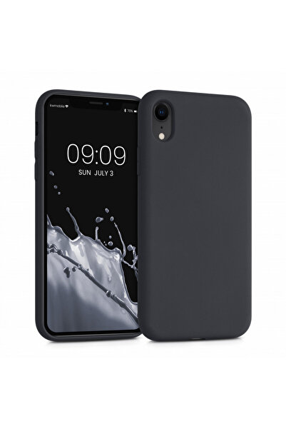 KWmobile Case for Apple iPhone XR, Silicone, Black, 49983.47
