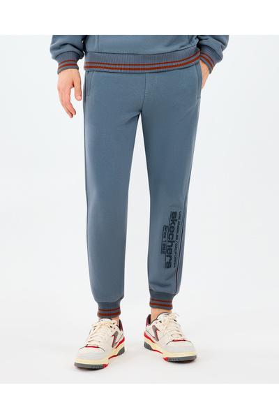 SKECHERS M jogger sweatpant men's gray tracksuit bottom s2520232-3998