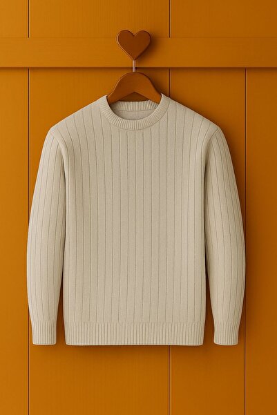 golden toptan Crew neck knit sweater