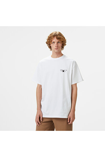Converse All Star License Plate Erkek Beyaz T-Shirt
